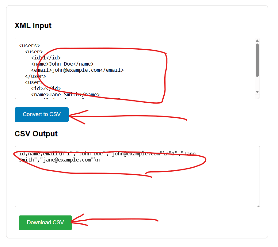 XML to CSV Conversion image