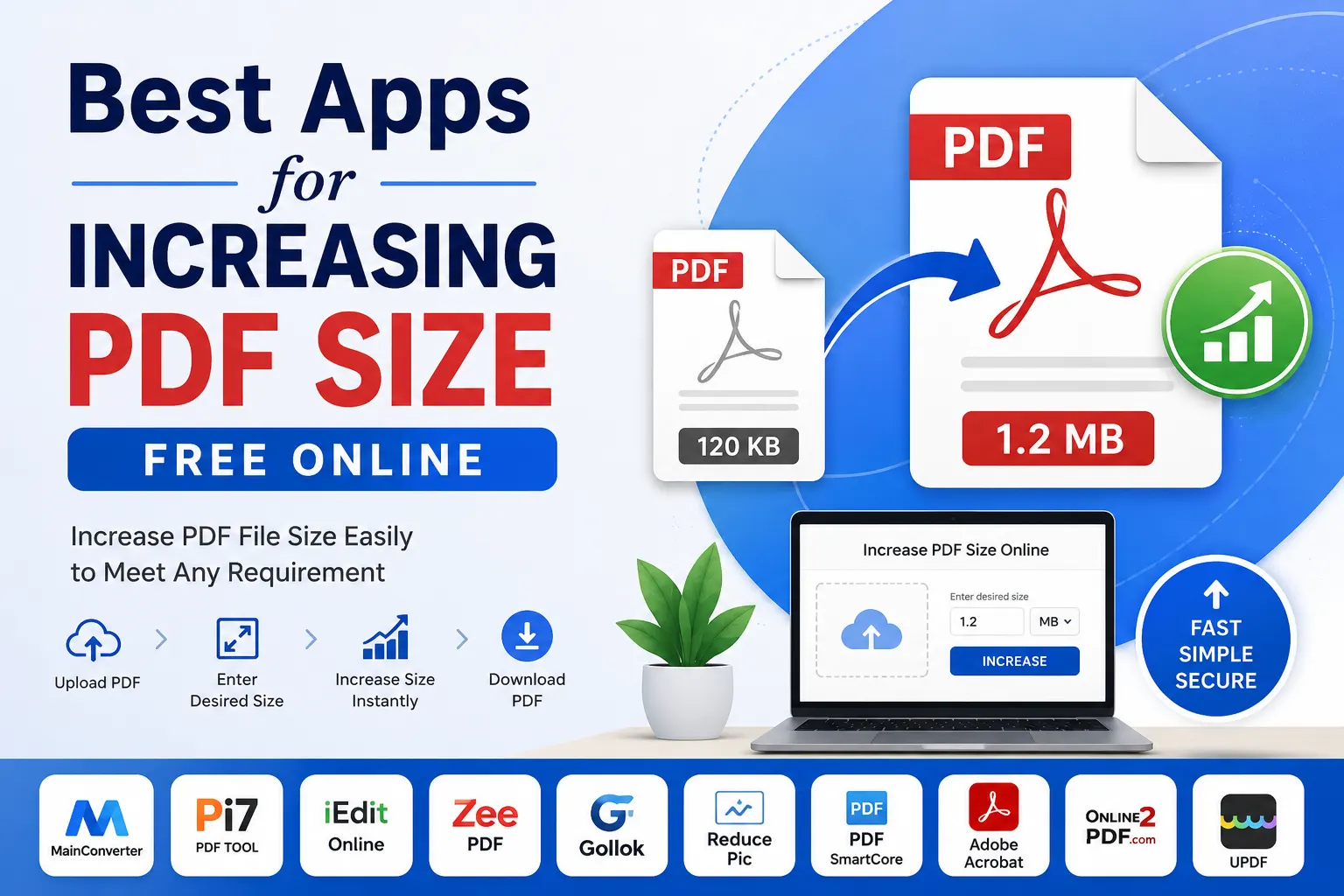 best apps for increasing pdf size free