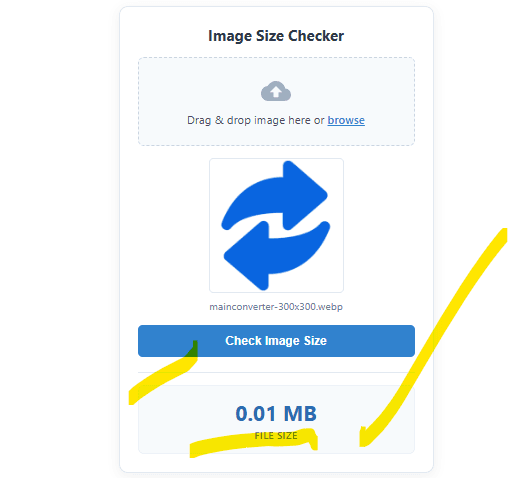 Check Image Size in MB - Image Size Checker