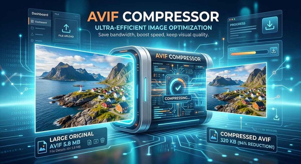 Compress AVIF image